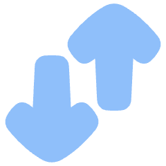 Line Arrow Transfer Vertical Large 3 Icon from Plump Flat Set