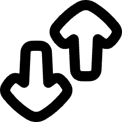 Line Arrow Transfer Vertical Large 3 Icon from Plump Remix Set