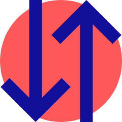 Line Arrow Transfer Vertical Large 3 Icon from Sharp Pop Set
