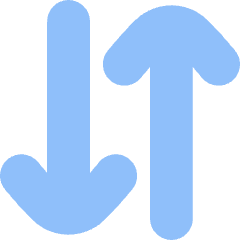 Line Arrow Transfer Vertical Large 3 Icon from Flex Flat Set