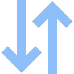 Line Arrow Transfer Vertical Large 3 Icon from Sharp Flat Set