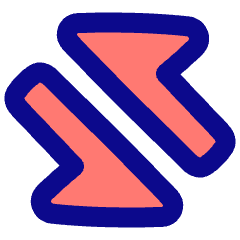 Triangle Arrow Transfer Diagonal Large 2 Icon from Plump Pop Set
