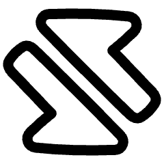 Triangle Arrow Transfer Diagonal Large 2 Icon from Plump Line Set