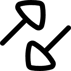 Triangle Arrow Transfer Diagonal Large 3 Icon from Flex Line Set
