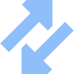 Triangle Arrow Transfer Diagonal Large 3 Icon from Sharp Flat Set