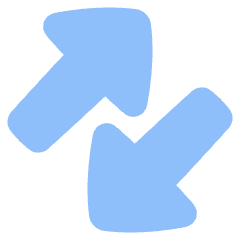 Triangle Arrow Transfer Diagonal Large 3 Icon from Plump Flat Set
