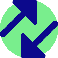 Triangle Arrow Transfer Diagonal Large 3 Icon from Core Pop Set