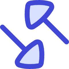 Triangle Arrow Transfer Diagonal Large 4 Icon from Flex Duo Set