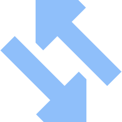 Triangle Arrow Transfer Diagonal Large 4 Icon from Sharp Flat Set