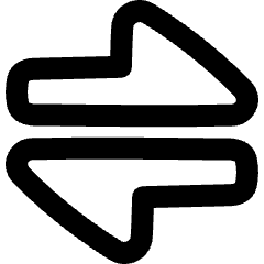 Triangle Arrow Transfer Horizontal Large 1 Icon from Plump Remix Set