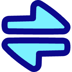 Triangle Arrow Transfer Horizontal Large 1 Icon from Plump Pop Set