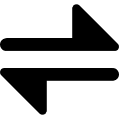 Triangle Arrow Transfer Horizontal Large 1 Icon from Core Remix Set
