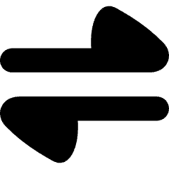 Triangle Arrow Transfer Horizontal Large 1 Icon from Flex Solid Set