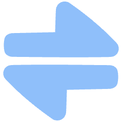 Triangle Arrow Transfer Horizontal Large 1 Icon from Plump Flat Set