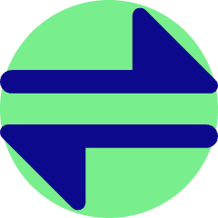 Triangle Arrow Transfer Horizontal Large 1 Icon from Core Pop Set