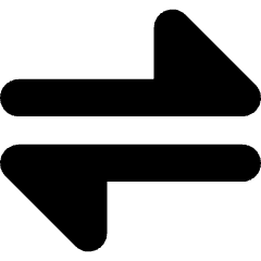 Triangle Arrow Transfer Horizontal Large 1 Icon from Core Solid Set