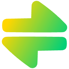 Triangle Arrow Transfer Horizontal Large 1 Icon from Plump Gradient Set