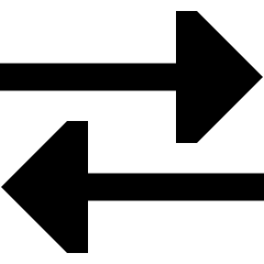 Triangle Arrow Transfer Horizontal Large 2 Icon from Sharp Remix Set
