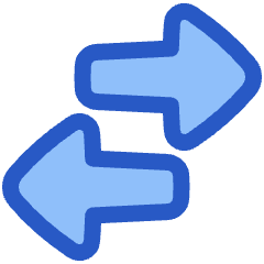 Triangle Arrow Transfer Horizontal Large 2 Icon from Plump Duo Set