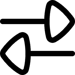 Triangle Arrow Transfer Horizontal Large 2 Icon from Flex Line Set