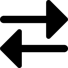 Triangle Arrow Transfer Horizontal Large 2 Icon from Core Remix Set