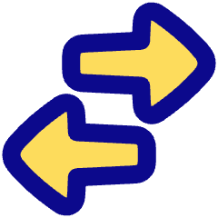 Triangle Arrow Transfer Horizontal Large 2 Icon from Plump Pop Set