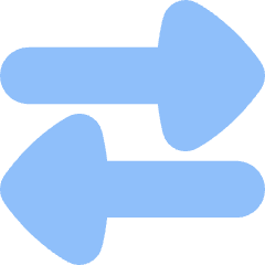 Triangle Arrow Transfer Horizontal Large 2 Icon from Flex Flat Set