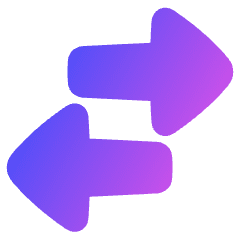 Triangle Arrow Transfer Horizontal Large 2 Icon from Plump Gradient Set