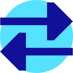 Triangle Arrow Transfer Horizontal Large 2 Icon from Sharp Pop Set