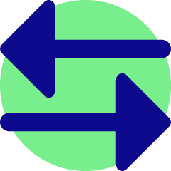 Triangle Arrow Transfer Horizontal Large 3 Icon from Core Pop Set
