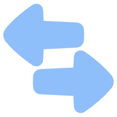 Triangle Arrow Transfer Horizontal Large 3 Icon from Plump Flat Set
