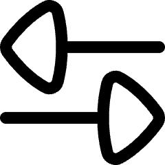 Triangle Arrow Transfer Horizontal Large 3 Icon from Flex Line Set
