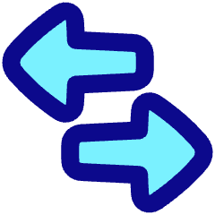 Triangle Arrow Transfer Horizontal Large 3 Icon from Plump Pop Set