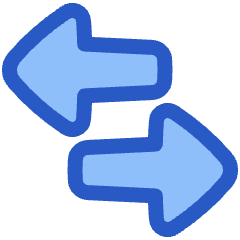 Triangle Arrow Transfer Horizontal Large 3 Icon from Plump Duo Set