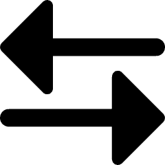 Triangle Arrow Transfer Horizontal Large 3 Icon from Core Remix Set