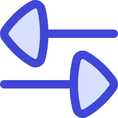 Triangle Arrow Transfer Horizontal Large 3 Icon from Flex Duo Set