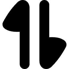 Triangle Arrow Transfer Vertical Large 1 Icon from Flex Solid Set