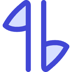 Triangle Arrow Transfer Vertical Large 1 Icon from Flex Duo Set