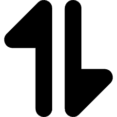 Triangle Arrow Transfer Vertical Large 1 Icon from Core Solid Set