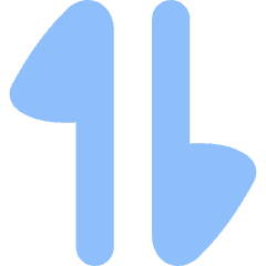 Triangle Arrow Transfer Vertical Large 1 Icon from Flex Flat Set