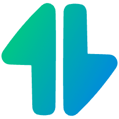 Triangle Arrow Transfer Vertical Large 1 Icon from Plump Gradient Set