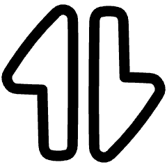 Triangle Arrow Transfer Vertical Large 1 Icon from Plump Line Set