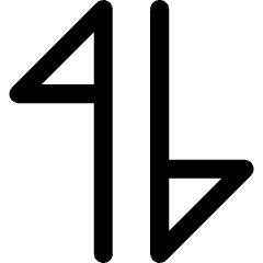 Triangle Arrow Transfer Vertical Large 1 Icon from Core Line Set