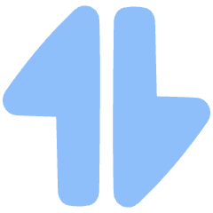 Triangle Arrow Transfer Vertical Large 1 Icon from Plump Flat Set