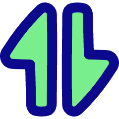 Triangle Arrow Transfer Vertical Large 1 Icon from Plump Pop Set