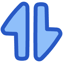 Triangle Arrow Transfer Vertical Large 1 Icon from Plump Duo Set