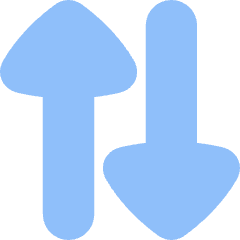 Triangle Arrow Transfer Vertical Large 2 Icon from Flex Flat Set