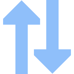 Triangle Arrow Transfer Vertical Large 2 Icon from Sharp Flat Set