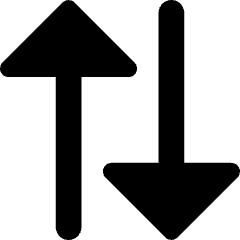 Triangle Arrow Transfer Vertical Large 2 Icon from Core Remix Set