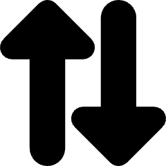 Triangle Arrow Transfer Vertical Large 2 Icon from Core Solid Set